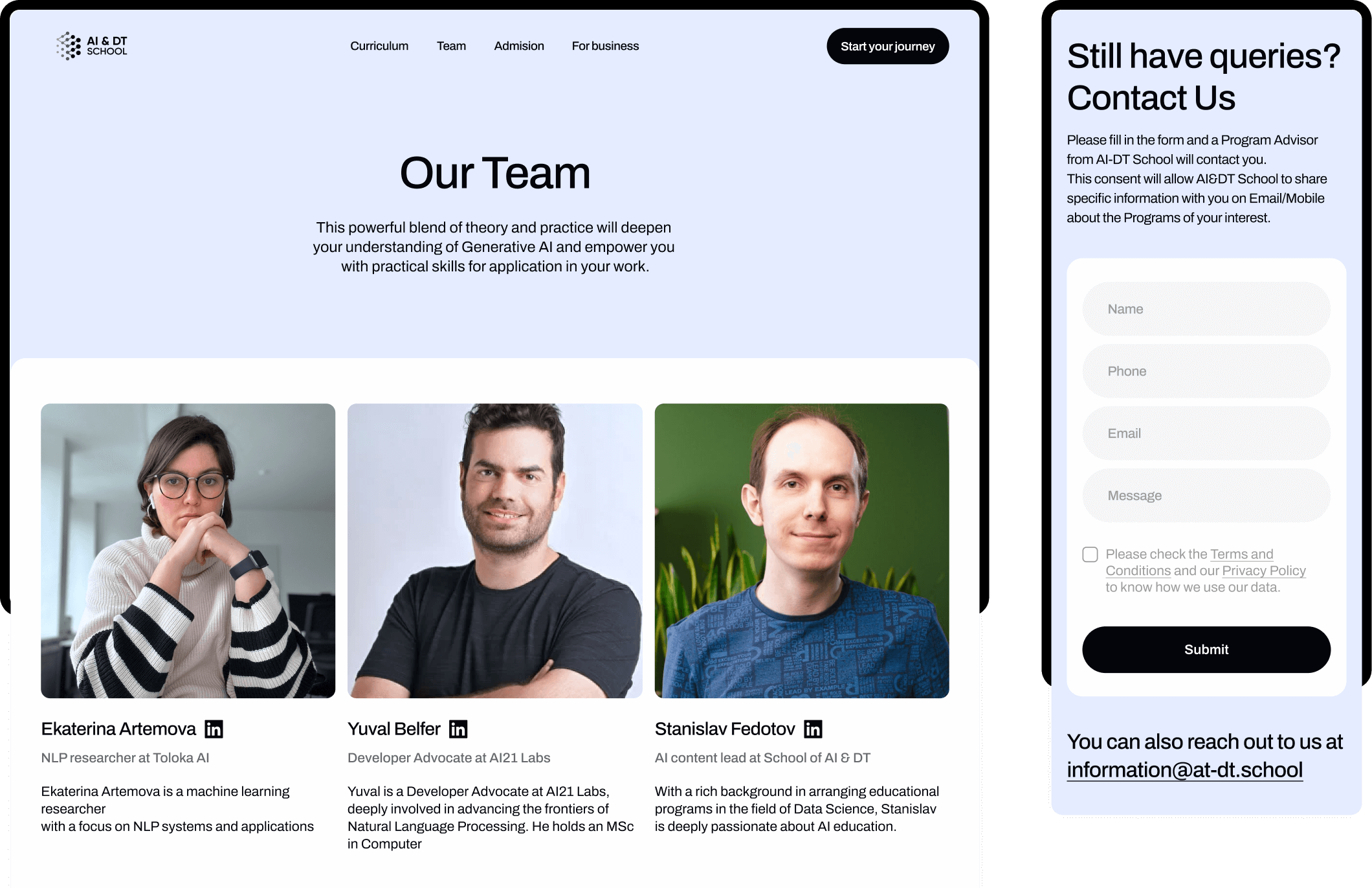 AI&amp;amp;DT Team Page by Curves Digital