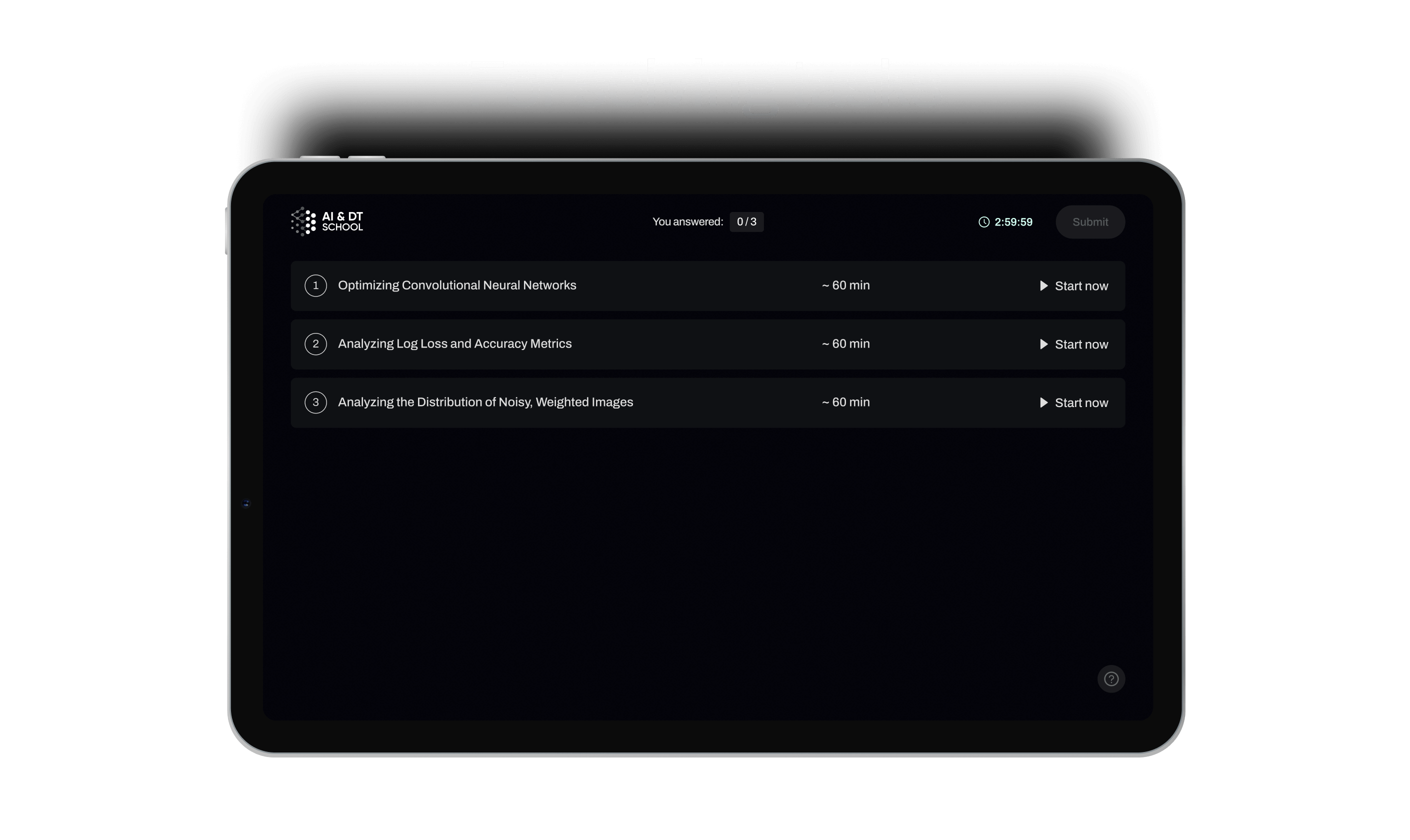 AI&amp;amp;DT Assessment Test by Curves Digital